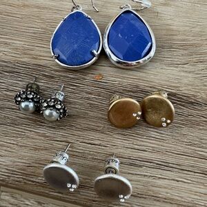 Chloe + Isabel Blue and Gold Earring Set